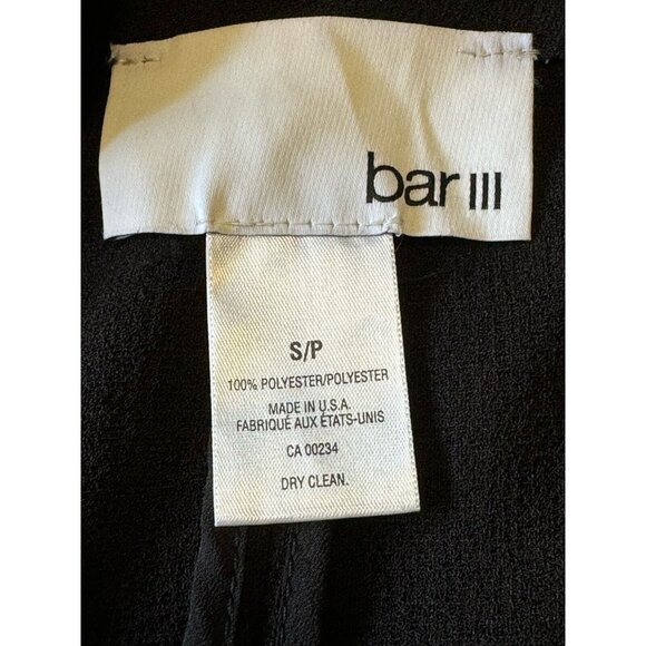 Bar III Womens Open-Front Blazer Jacket in Black Size Small Collarless Career - Picture 7 of 10